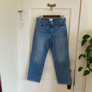 EVERLANE Women’s Cropped Straight Leg 100% Organic Cotton Denim Jeans 26R